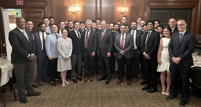 Michael Lawton with Pitt Neurosurgery Faculty and Residents